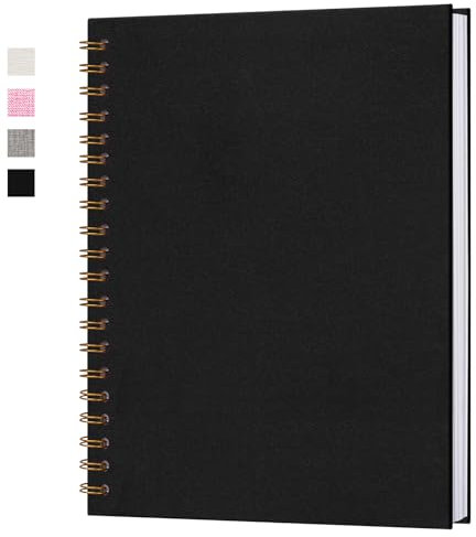 Hiwhy Fotoalbum zum Selbstgestalten 28x20,5 cm Scrapbook Fotobuch mit 80 Weißen Seiten, Erinnerungsbuch für Hochzeit, Geburtstag, Jahrestag, Baby, Schwarz