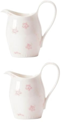 PRETYZOOM 2 Piezas cafetera vaso para espumar leche pico de la jarra de salsa jarra de leche jarra para leche jarra de cafe de ceramica hervidor de leche de cerámica
