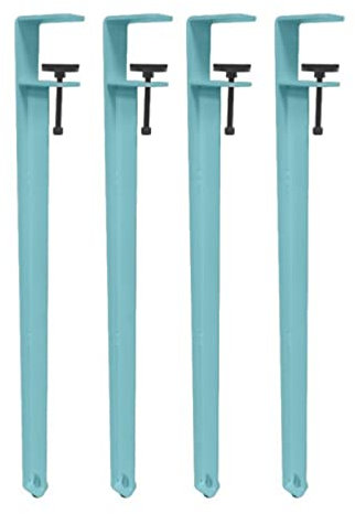 Staffe zincate per pergola, 7 x 7, 8 x 8, con accessori di installazione, altezza 12,7 cm, universali, per esterni, giardino, terrazza, recinzione, 1 confezione da 20 x 20 cm