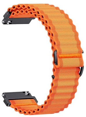 Correa Reloj 20mm Elástica Nylon compatible con Correa Samsung Galaxy Watch 7 6 5 4 FE 40mm 44mm, para Correa Garmin Forerunner 245 165/Vivoactive 5 3, para Correas Samsung Watch 5 Pro