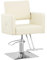 Physa Friseurstuhl Carlisle mit Fußstütze Sitzhöhe: 45-55 cm Belastbarkeit: 150 kg Beige Barberstuhl Friseursessel höhenverstellbar Bedienstuhl Friseur