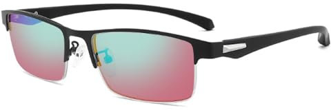 LANLANG Farbenblinde Brille für Herren Damen, Rot Grün, Farbenblinde Brille zum Autofahren, Brille für Farbenblinde, TR-Rahmen, Leicht