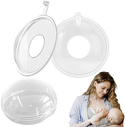 XUZOPIM Recueil Lait Maternel Coupelles Recueile Lait Maternel 100Ml Coquille De Lait Maternel 2 Pieces En Silicone Coquille D'Allaitement Avec Boite De Rangement
