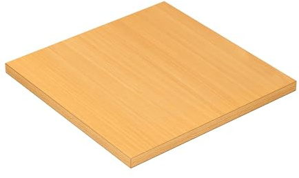 KESSLER PRO Tischplatte, Spanplatte, 25mm, verstärkte Kante Buche 50x50 cm