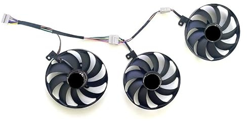 BDAKQJV Grafikkarte 3 STÜCKE 87 MM T129215SU for RTX2070 RTX 2060 Super 2080 Ti oder RX 5600 XT RX 5700XT Lüfter 7PIN RTX2060 GPU(1Lot)