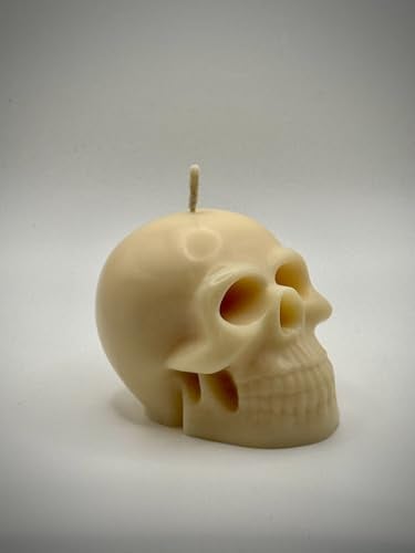 Totenkopf (Schädel) Deko Kerzen aus Premium Olivenwachs