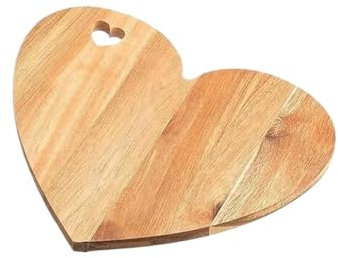 Organic Bamboo Cutting Board for Kitchen Heart Shaped Cutting Board Wooden Breadboard