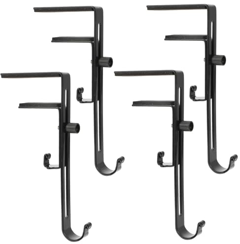 MUELODSIC 4 STK. Teiliges Verstellbare Metallhaken für Weihnachtsstrümpfe Stabile Kaminhaken ohne Nägel Kratzfreie Oberfläche Robuste Eisenkonstruktion zum Aufhängen von Strümpfen und