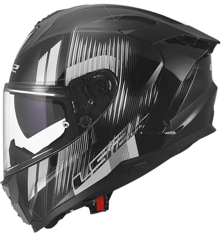 LS2, Integraler Motorradhelm CHALLENGER II NITRO Black Grey, XS
