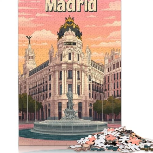 1000-Teile-Puzzle für Erwachsene: Die Schönheit Madrids – Holzpuzzle – Tolles Geschenk für Erwachsene – 1000 Teile (75 x 50 cm) – Artikelnummer 20: 1000-Teile-Puzzle für Erwachsene