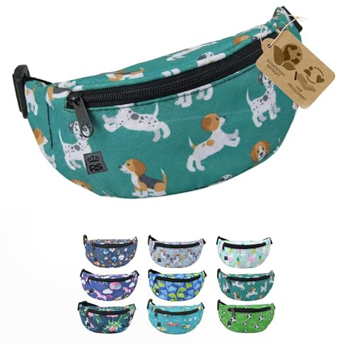 Bauchtasche Hüfttasche Gürteltasche für Kinder 3-7 Jahre - Kindergürteltasche mit verstellbarem Hüftgurt - leicht kompakt, abwaschbares Robustes Material (Modell 13)