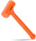 Neiko 02848A 3 LB Dead Blow Hammer, Neon Orange | Unibody Molded | Checkered Grip | Spark and Rebound Resistant