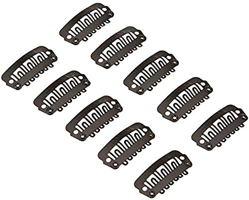 Balmain DoubleHair Clips, schwarz, 1er Pack, (1x 10 Stück)
