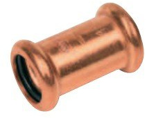 SANHA Pressfitting aus Kupfer Muffe Nr. 6270, Anschluss:54 mm