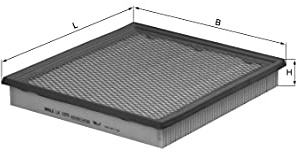 MAHLE LX 1273 Luftfilter für JEEP GRAND CHEROKEE II (WJ, WG) | Kompatibel mit: JEEP GRAND CHEROKEE II