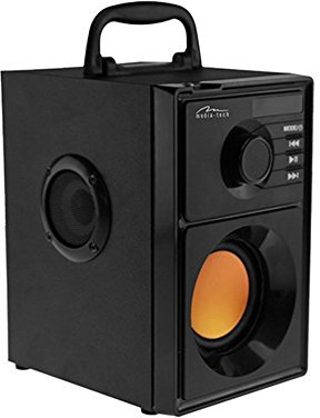 Media-Tech Boombox BT Stereo 15 W Rechteck schwarz Stereo, tragbare Lautsprecher (verkabelt und kabellos, Batterie/Akku, USB, 80–20.000 Hz, Bluetooth, Universal)