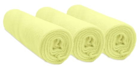 Easy Dort | Lot de 3 housses pour matelas à langer 50 cm Longueur x 70 cm Largeur | Anis | Label Oeko-Tex | Qualité | Fabriqué en Europe