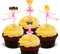 Ballerinas/Ballet Dancing, Edible Cupcake Toppers - Stand-up Wafer Cake Decorations (Pack of 12)