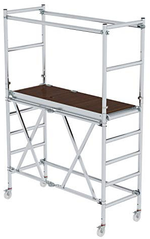 Günzburger Steigtechnik MUNK 115601 Aluminium Gerüst klappbar, fahrbar Arbeitshöhe (max.): 3.6m S