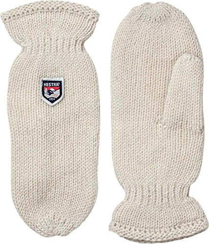 HESTRA Basic Wool Mitt Offwhite - 7