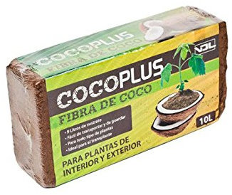 Sustrato / Bloque / Ladrillo de Fibra de coco deshidratado (650g-10L)