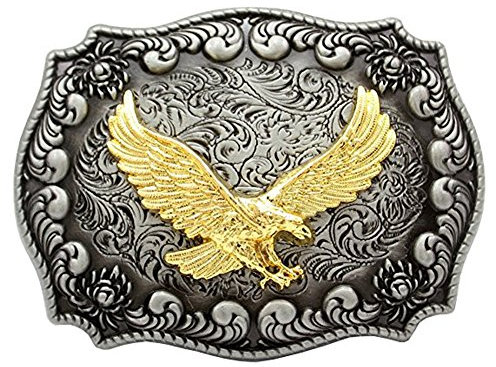 LKMY Herren Gürtelschnalle, Western Adler 3D Flying Eagle für Wechselgürtel, Gürtelschnalle für Männer Frauen