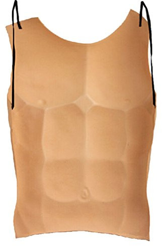 BESTOYARD Fake Pectoral Muscles DéGuisement Homme Musclé en Eva pour Halloween Accessoire IdéAl pour Carnaval Et FêTe Cosplay Taille 50X43cm