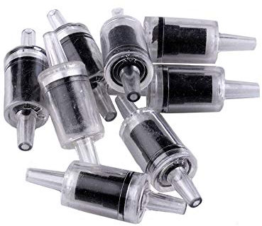 XSM Pompe à air Clapet Anti-Retour Anti-Reflux Aquariums Valve Fish Tank Valve Aquarium Accessoires Noir 6 pcs