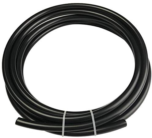 3/8 ID Fuel Line Nylon Tube 12mm 15/32 OD for Air Brake System Or Fluid Transfer Black, 10 feet