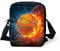 chaqlin Feuer Basketball Crossbody Handtaschen für Teenager Jungen Schule Umhängetaschen Frauen Casual Shopping Sling Geldbörse Totebags
