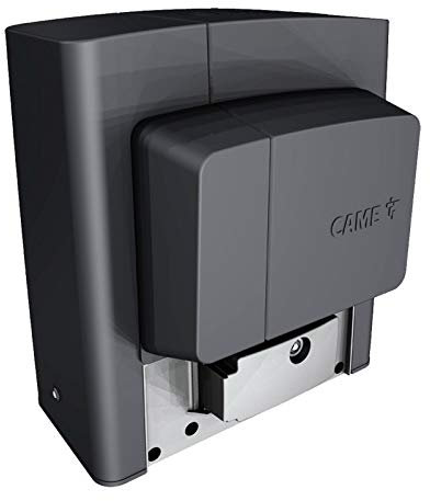 CAME BKS12AGS Schiebetorantrieb (Nachfolger des BK1200), 230-V-Motor, Steuerung mit Programmierdisplay, mechanischen Endschaltern für Tore bis 1200 kg und 20 m Länge, Abdeckung grau RAL7024