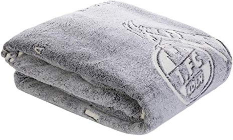 1. FC Köln Flanell Decke nachtleuchtend, Kuscheldecke Logo, Sofadecke - Plus Lesezeichen I Love Köln