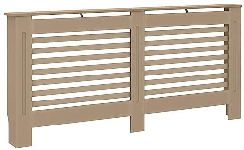 vidaXL Cache-radiateur, Couvercle de Radiateur, Housse de Radiateur Salon Chambre Salle de Séjour Maison Intérieur, 172x19x81,5 cm MDF