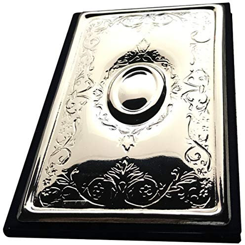 Adressbuch Telefonbuch 11x7 cm mit Muster aus Silber 925 Sterling Premium Verarbeitung