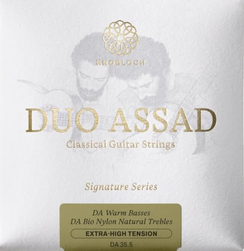 KNOBLOCH DUO ASSAD Cuerdas Guitarra Española, Comodidad y Fluidez | BIO Nylon, Bajos Cálidos y Agudos Naturales, Comodidad, Equilibrio y Fluidez, Fabricadas en España. Set Completo 6 Cuerdas