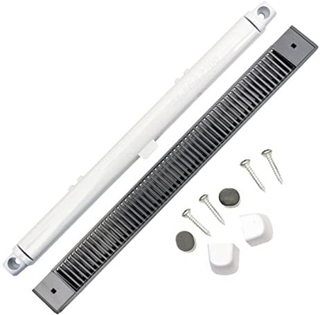 264mm EA2200 White Inside Grey Outside (Charcoal) MJ2000 Trickle Slot Vent for uPVC, Timber, Vinyl and Aluminium Window Prevents Condensation, Damp & Mould by Air Ventilation Adjustable Flap