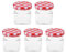 5 Pcs Clear Glass Jar Set Mini Containers Storage Jam Jars with Screw Top Lids