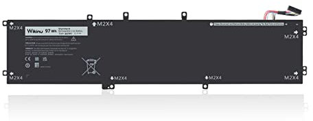 Wikinu 97Wh 6GTPY Laptop Akku für Dell XPS 15 9550 9560 9570 7590, Precision 5510 5520 5530 5540 M5510 M5520 Workstation, Vostro 7500 GPM03 5XJ28 5041C 05041C 5D91C P56F P56F001 P56F002