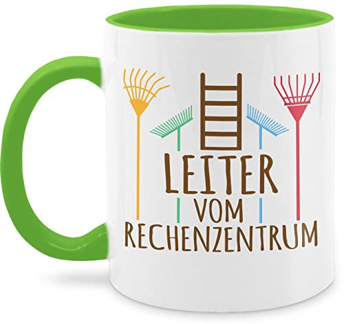 Tasse Tassen 325ml - Deko Hobby Geschenk - Leiter vom Rechenzentrum dunkel - 325 ml - Hellgrün - für gärtner garten kaffeetasse gartenliebhaber gärtnern schokotasse gartenfreund teetasse