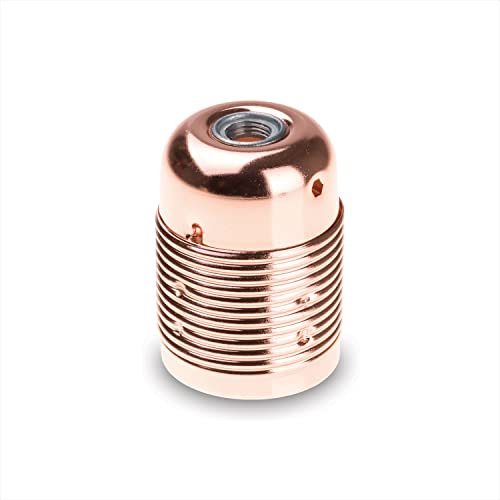 AMARCORDS - Lampenfassung aus Vintage-Metall zum Selbermachen, E27-Fassung. Aufhängung im Retro-Farbstil KUPFER