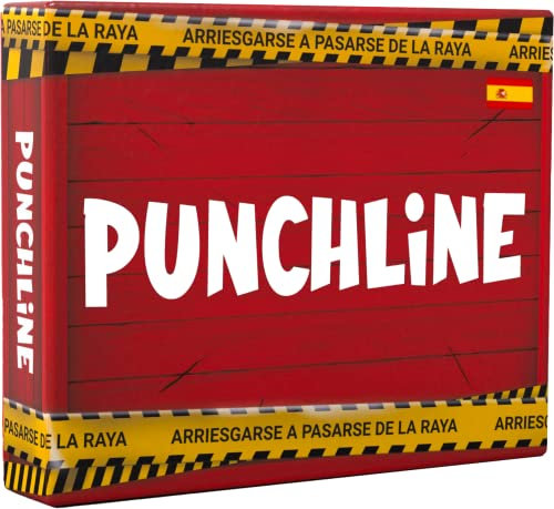 Platonia Games PUNCHLINE - Spagische Version - Brettspiel für Erwachsene - Geburtstage, Partys, Urlaub, Geschenk - dunkler Humor