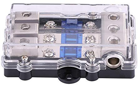12V Distribution Block,Mini Anl Sicherungshalter,Sicherungshalter 12 Volt,3-Wege-Auto-Sicherung,Auto-O-Sicherungsblock,Elektrisch,Universell,60 A,Auto,Fahrzeug,Stereo,O,Strom,Sicherungskasten,Halte
