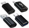 USB C Adapter (4 Stück) - USB 3.0, Micro USB auf USB C OTG Kompatibel Mit Huawei Samsung Galaxy S22 S21 S20 Pixel Xiaomi MacBook Pro