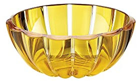 Guzzini - Bol S en plastique biologique, ambre, col roulé