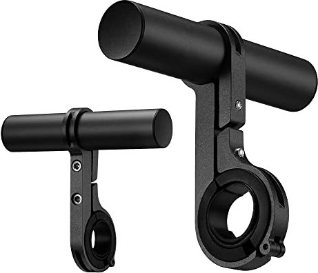 kwmobile Fahrrad Lenker Halterung in Schwarz - Fahrradlenker Extender 10 cm - Lenkrad Erweiterung für Kinderwagen Scooter
