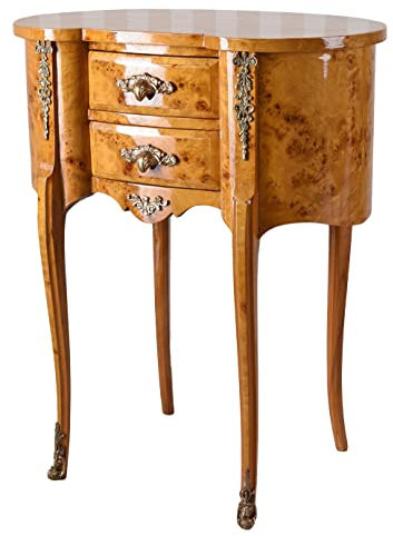 Beistelltisch Barock Kommode Antik Tisch Telefontisch Konsolentisch Schublade 66cm cat953 Palazzo Exklusiv