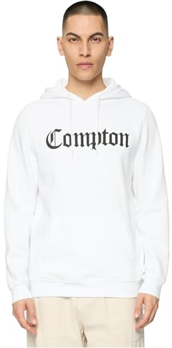 Mister Tee Men's Mt269-Compton Hoody Hooded Sweatshirt, White, XXXXL