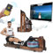 Merax Wasserrudergerät für Zuhause aus Holz, Faltbare Echtholz Rudermaschine mit LCD Display & Halterung für Pad oder Handy, Ergonomischer Sitz, mit Kinomap App, Bis 150 KG