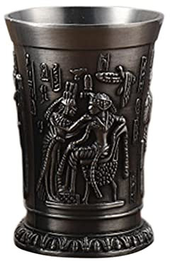 ZAANU Squisiti Bicchieri da Vino antichi Robusta Base in Metallo novità Bicchieri antichi Bicchiere da Vino Vintage for Cocktail Party (Dio del Sole in Bronzo)/1493 (Color : Tin Sun God)