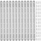 ZOENHOU 12 conectores planos de 293 x 19 mm de acero inoxidable, escuadras metalicas soporte, conector de metal plano, placa perforada, conector plano, conector de madera, 8 agujeros con 96 tornillos
